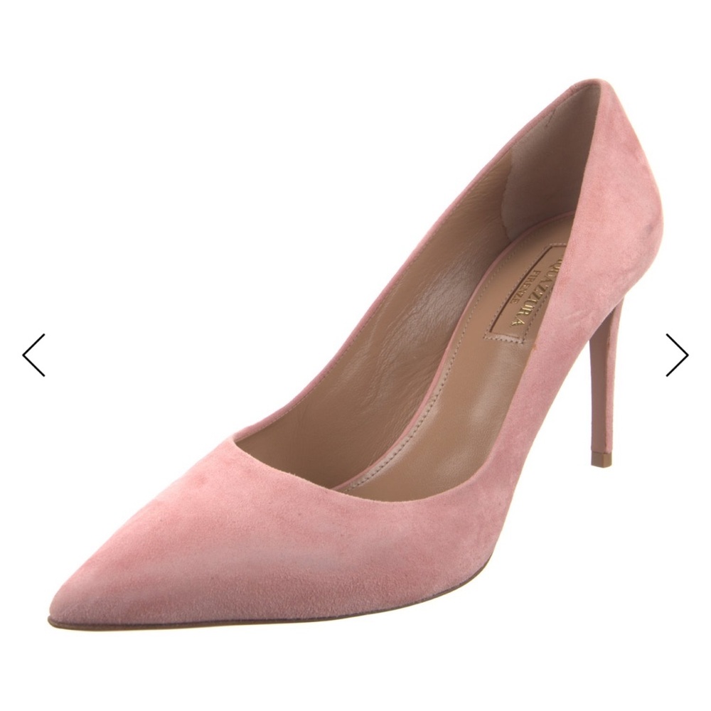 Aquazurra Pink Suede Pumps (Size 7.5)